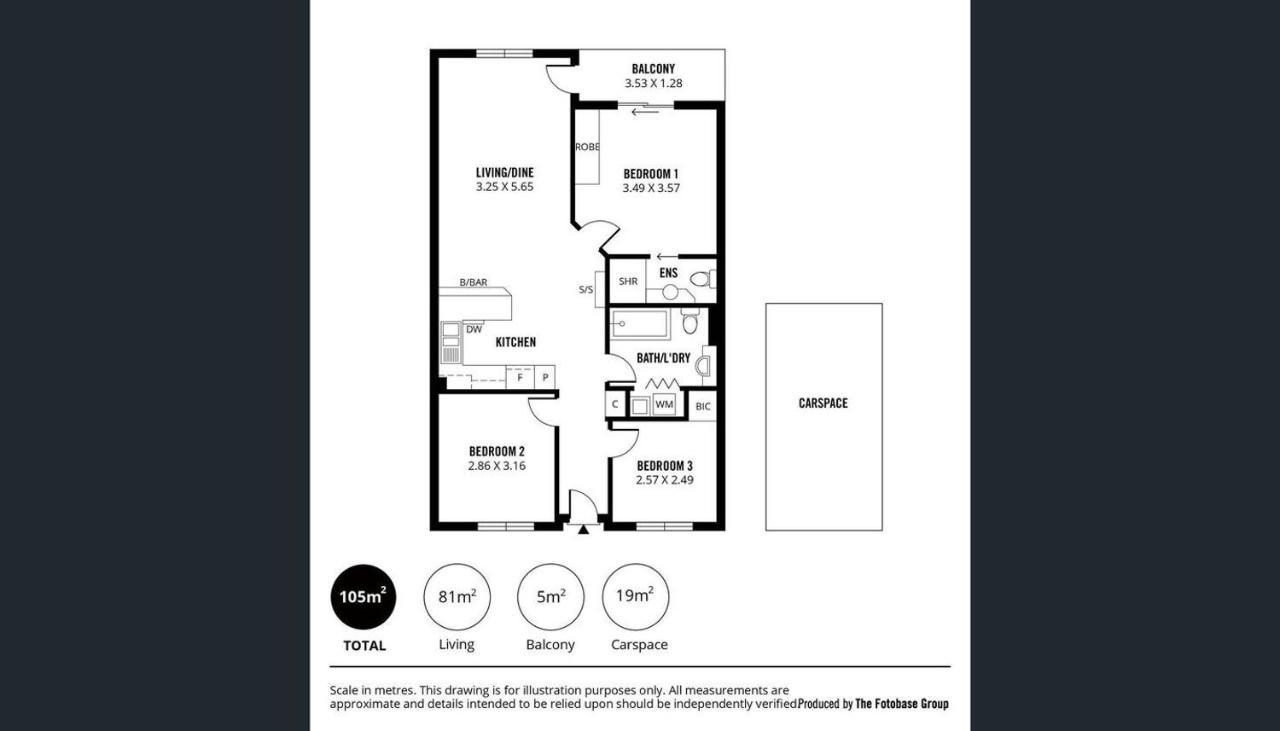 Adelaide Cbd Apartment - 3Br, 2Bath & Carpark エクステリア 写真